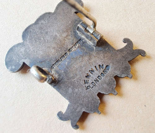 A vintage rare S.A.S.M railway Sterling Silver pin badge plus Rand Pioneers and Stilfontein Mine pin