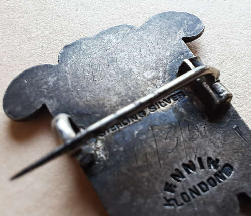 A vintage rare S.A.S.M railway Sterling Silver pin badge plus Rand Pioneers and Stilfontein Mine pin