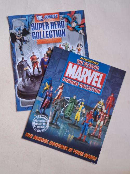 Marvel Figurine  Rare Blue Angel Variant + 13 Marvel Figurine Magazines and Iron Man DVD