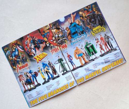 Marvel Figurine  Rare Blue Angel Variant + 13 Marvel Figurine Magazines and Iron Man DVD