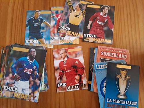 Merlin 1995 Premier League Collectors cards (111 cards in total) 90 mm x 65 mm