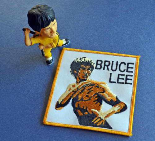 Legend of Bruce Lee  King of Kung Fu figurine VHS tape and Biography