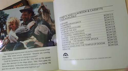 Indiana Jones  DVDs (4 x DVDs in boxed set) plus The Temple Of Doom 1984 booklet