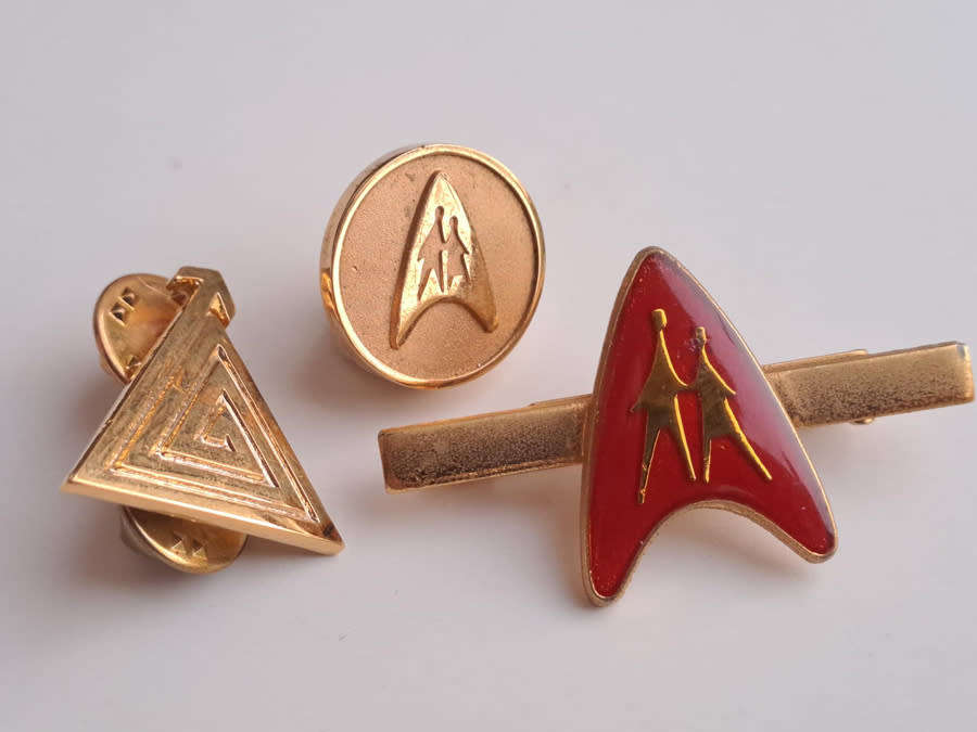 Vintage historic South African banks pin badges and Eskom pin badges