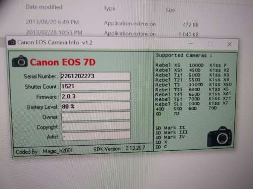 Canon 7D DSLR Body only with Battery Grip. 3 x Battery chargers and 8 x LP-E6 Battries. Extras.