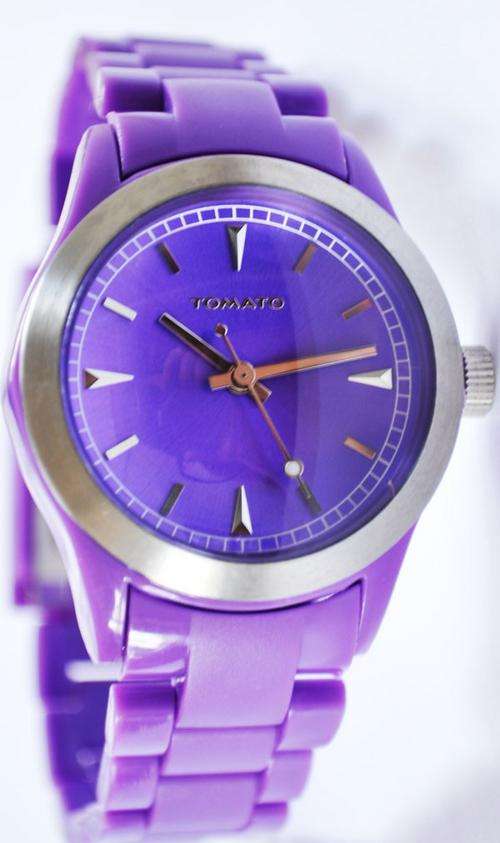 *BRAND NEW* Tomato Ladies Purple Plastic Watch T564113