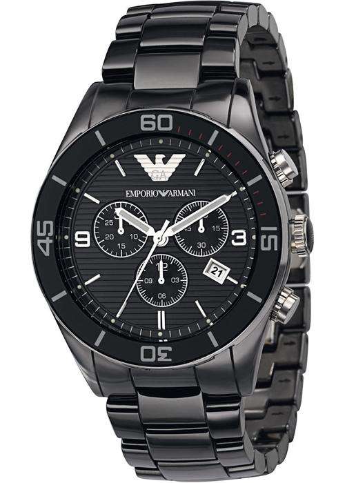 **Brand New**Emporio Armani Mens Ceramic Chronograph**