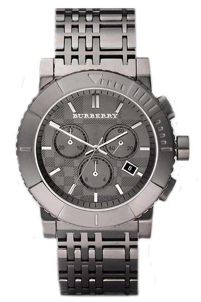 **R6299**AWESOME WATCH*Burberry Mens Trench Chronograph W/ Box Papers etc