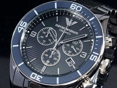 **BRAND NEW**Emporio Armani Mens Sport Chrono Ceramica **R5999**