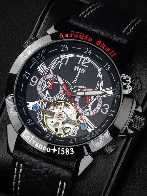 LAST ONE**1 of 3000 made, number engraved*Calvaneo Astonia Skull Limited Edition*RARE WATCH*