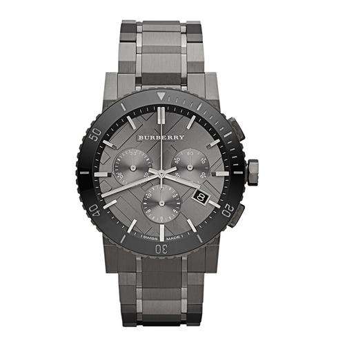 NEW MODEL*Burberry Mens The City Chronograph W/ Box Papers etc**R6299**