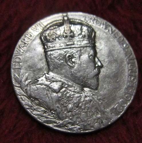 ## Silver King Edward VI Coronation Medallion ##