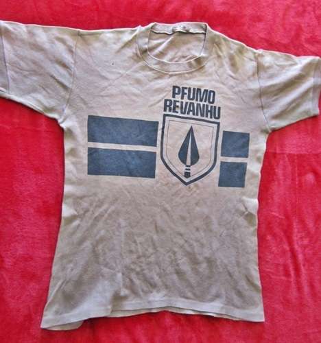 ## Pfumo reVanhu an auxiliary force created by the Rhodesian Security Force T-Shirt * Note holes ##