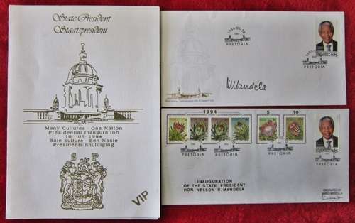 ## VIP State President Inauguration Boklet with Proof No Steps R5 FDC with Signed FDC ##