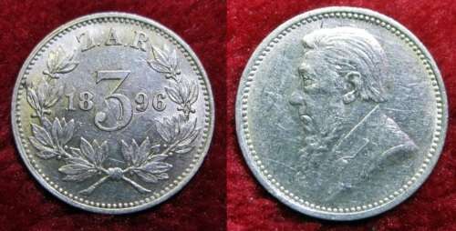 ## Beautiful 1896 ZAR Silver 3D ##