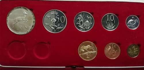 ## 1970 South Africa Long Proof Set ** Note no Gold ##