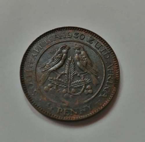 ## Key Date - 1930 South Africa 1/4 Penny ## Coin A