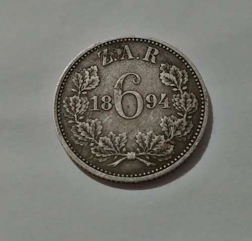 ## 1894 ZAR Silver 6D ## Coin A