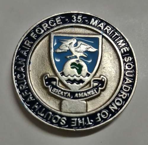 ## SAAF 35 Maritime Squadron Coin/Medallion +/- 32mm Diameter ##