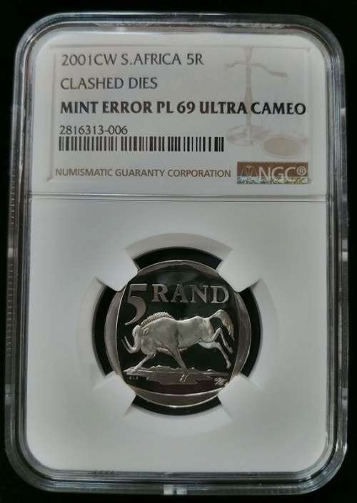 ## Error - NGC Graded 2001CW R5 Clashed Dies PL 69 Ultra Cameo ##