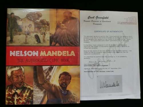 ## Nelson Mandela * The Authorized Comic Book Certified Authentic Signed Copy with COA ##