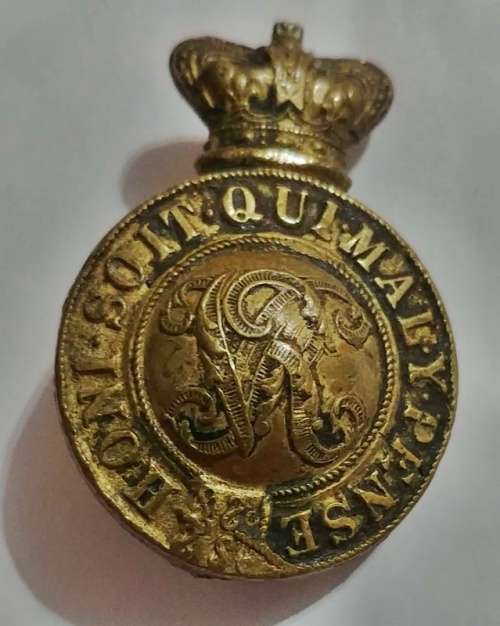## Victorian Era Cap Badge ** Screw Posts broken off ##