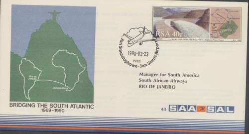 SAA FLIGHT  FIRST DAY COVER NO 48