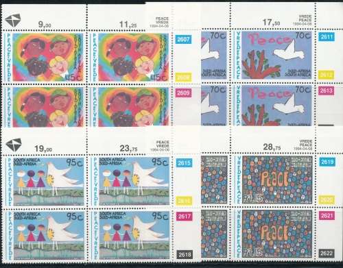 RSA  1994 -  CHILDRENS  PAINTINGS SET OF CONTROLS FINE MINT