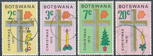 BOTSWANA -  1972  - CHRISTMAS SET  FINE USED
