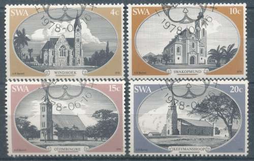 SWA  1978 -   HISTORICAL CHURCHES  SET - FINE CTO