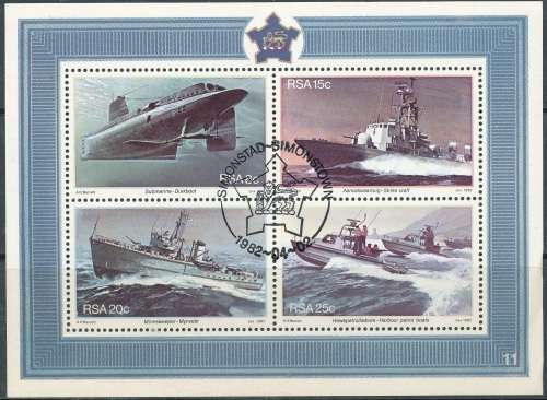 RSA  1982 - ANNIV OF SIMONSTOWN MINI-SHEET  FINE  CTO