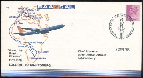 SAA FLIGHT  FIRST DAY COVER NO 46