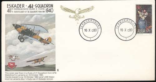 SAAF - MUSEUM  FLIGHT  COVER NO 6