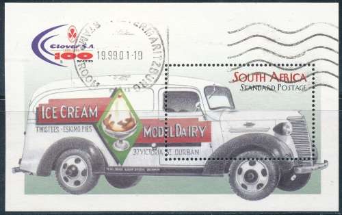 RSA  1998 - ANNIV OF CLOVER  MINI-SHEET POSTALLY USED