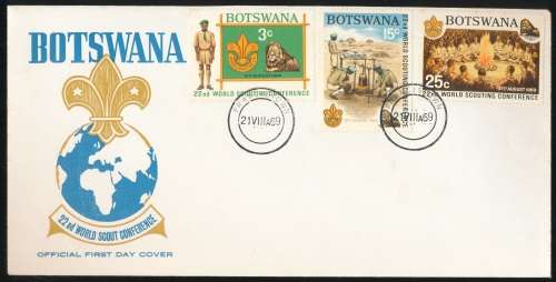 BOTSWANA - 1969  WORLD SCOUTS F/DAY COVER