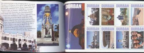 RSA - DURBAN PHILATELIC EXHIBITION BOOKLET WITH LABELS & FULL SHEET
