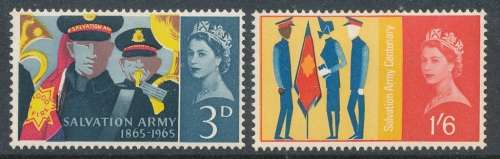 1965 -  ANNIV OF SALVATION ARMY COMPLETE SET - MINT