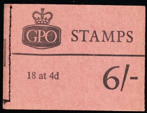 GB - QE   1966 -  6 SHILLING  COMPLETE  BOOKLET  - FINE MINT ITEM   R1400+