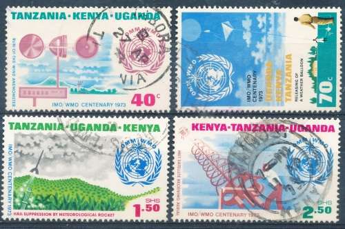 KUT  - 1973  Anniversary of IMO/WMO  COMPLETE  SET - FINE USED