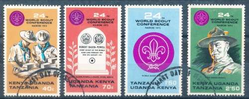 KUT  - 1973 World Scouting Conference, Nairobi  COMPLETE  SET - FINE USED