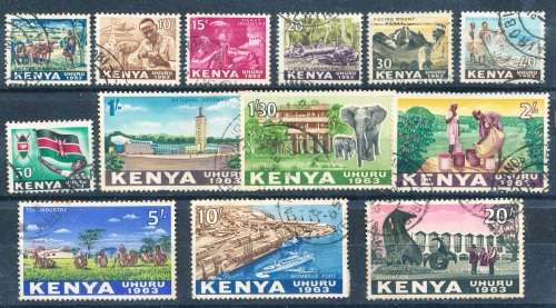 KENYA   - 1963 Local Motives  SET  TO 20/  - FINE USED