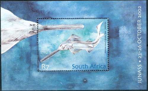 RSA  2002 -   JUNASS National Stamp Show - Sawfish  MINI-SHEET FINE MINT
