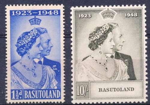 1948 -   BASUTOLAND  Silver Wedding  -  COMPLETE SET  - M /  MINT