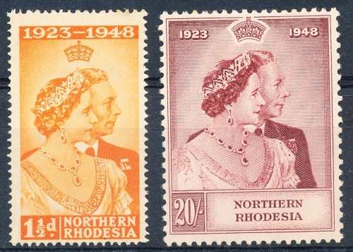 1948 -  NORTH  RHODESIA    Silver Wedding  -  COMPLETE SET  - M /  MINT