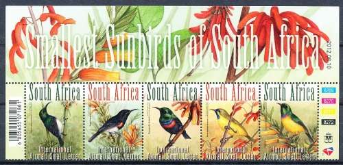 RSA  - 2012 - South African Birds  -   CONTROL BLOCK   - FINE  MINT