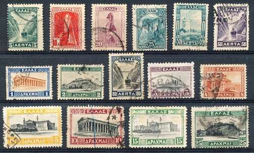 GREECE   1927 -    New Daily Stamps   COMPLETE   SET -  FINE USED