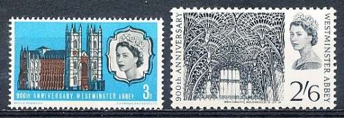 GB   1966   -  QE    Westminster Abbey   PHOSPHOR  SET  -  FINE MINT