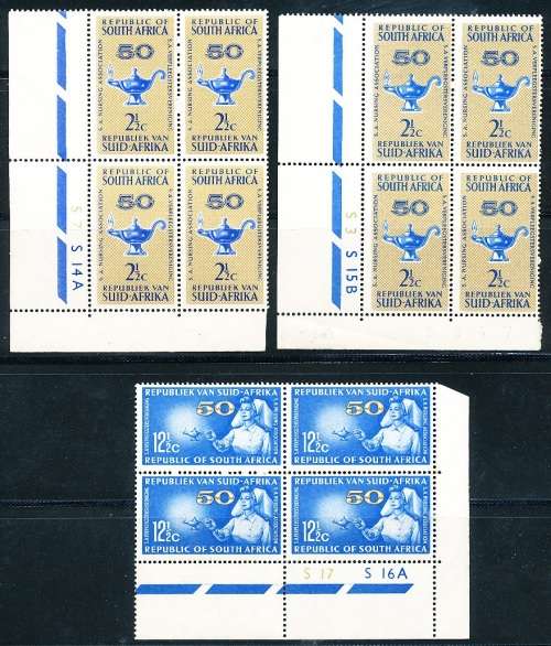 RSA  -  1964 -    Nursing Association   CONTROL BLOCKS   -   MINT