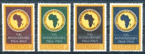MALAWI  1969 -     African Development Bank -   FULL SET   -  FINE  MINT