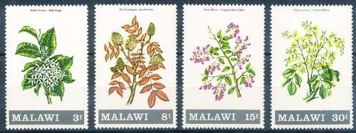 MALAWI  1971 -  Flowering Shrubs and Trees   FULL  SET   -    MINT